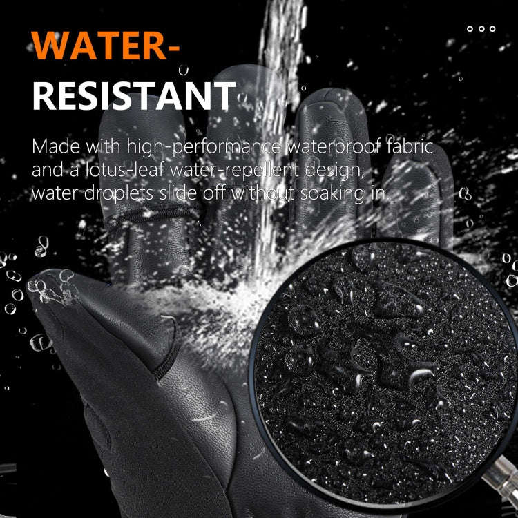 STARTRC Universal Drone Remote Control Photography Gloves Winter Warm Gloves, Size:L(Black)
