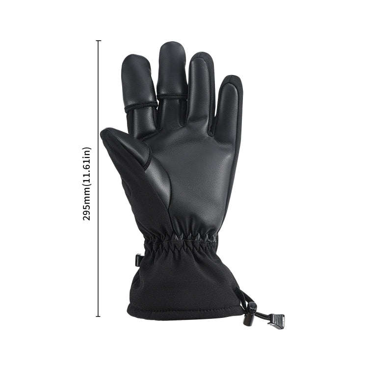 STARTRC Universal Drone Remote Control Photography Gloves Winter Warm Gloves, Size:XL(Black)