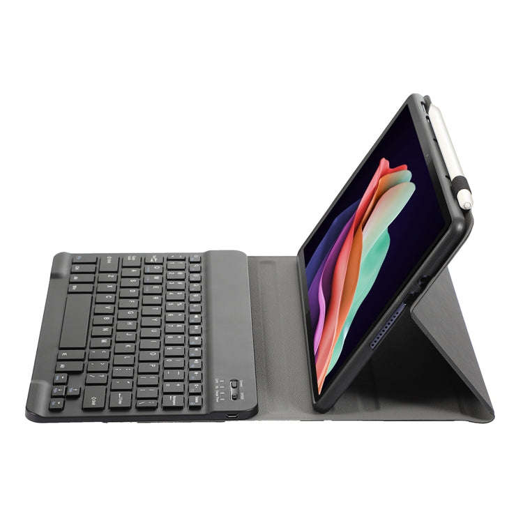 For Huawei MatePad SE 10.4 AH13 Ultra-thin Detachable Bluetooth Keyboard Leather Tablet Case(Black)