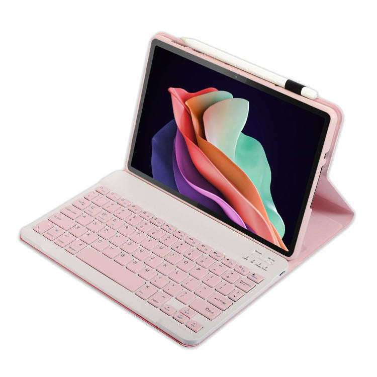 For Huawei MatePad SE 10.4 AH13 Ultra-thin Detachable Bluetooth Keyboard Leather Tablet Case(Pink...