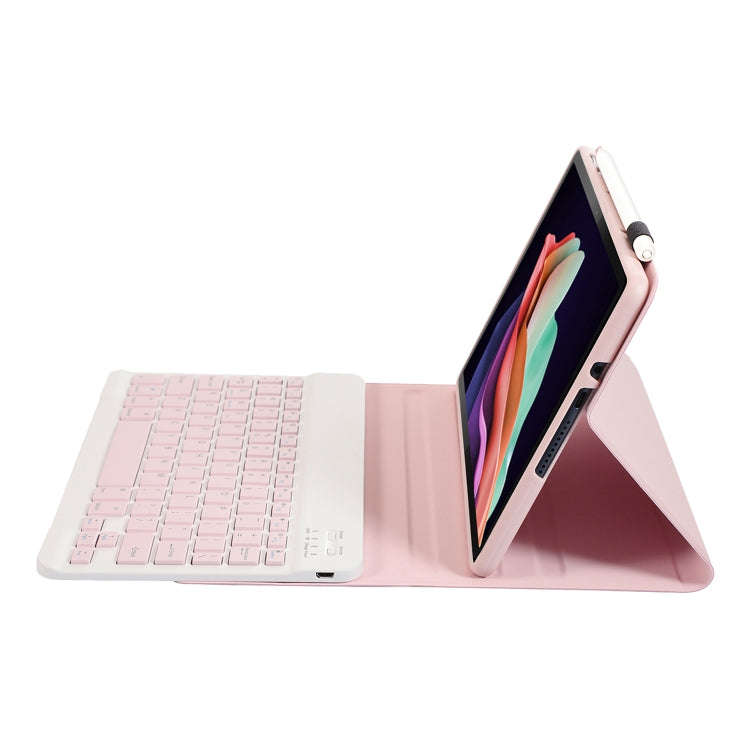 For Huawei MatePad SE 10.4 AH13 Ultra-thin Detachable Bluetooth Keyboard Leather Tablet Case(Pink...