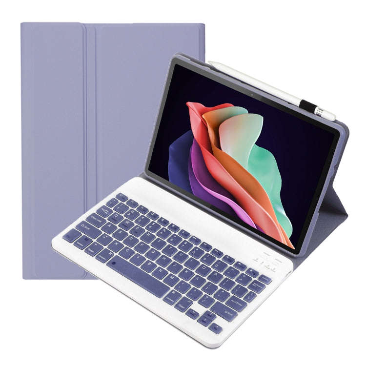 For Huawei MatePad SE 10.4 AH13 Ultra-thin Detachable Bluetooth Keyboard Leather Tablet Case(Lave...