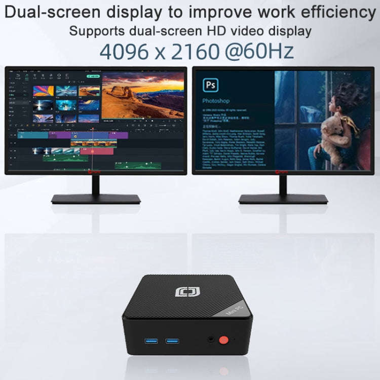 Jumper N100 II Mini PC, Intel 12th Generation Alder Lake-N N100 Quad-core 3.4GHz, RAM: 8GB, ROM: ...