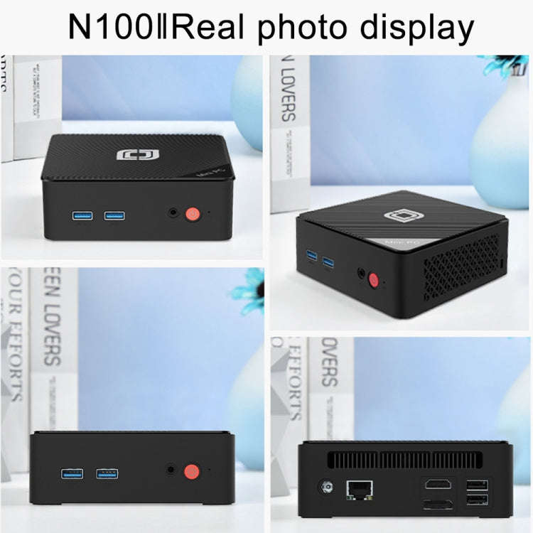 Jumper N100 II Mini PC, Intel 12th Generation Alder Lake-N N100 Quad-core 3.4GHz, RAM: 8GB, ROM: ...