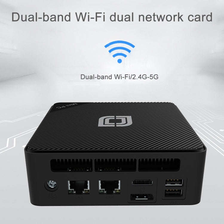 Jumper N100 Pro II Mini PC, Intel 12th Generation Alder Lake-N N100 Quad-core Dual RJ45, RAM: 8GB...