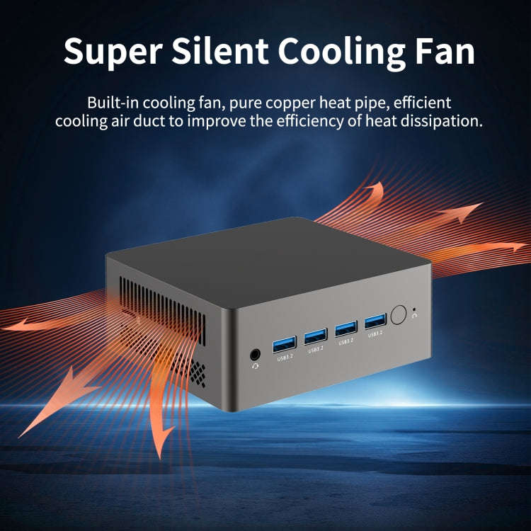 Jumper N305 Mini PC, Intel Alder Lake-N N305 Octa-core 3.8GHz, RAM: 16GB, ROM: 512GB(US Plug)