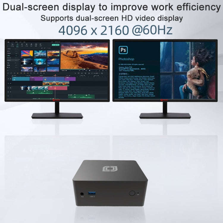 Jumper N305Hi Mini PC, Intel Alder Lake-N i3-N305 Octa-core 3.8GHz, RAM: 16GB, ROM: 512GB(US Plug)