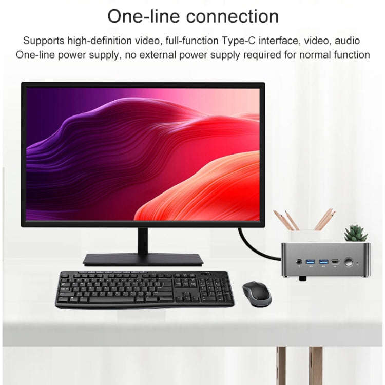 Jumper i5H Mini PC, Intel Alder Lake-N i5-12450H Octa-core 4.4GHz, RAM: 16GB, ROM: 512GB(US Plug)