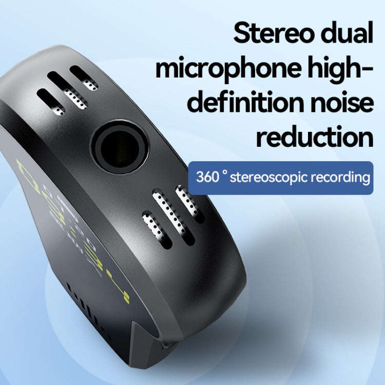 Q98 1 inch Color Screen HD Noise Reduction Voice Recording Pen, Memory:8GB(Black)