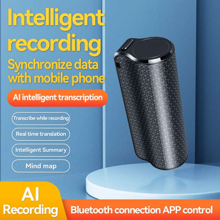 Q70A Magnetic Noise Reduction Voice Recording Pen Support APP Control, Memory:32GB(Black)
