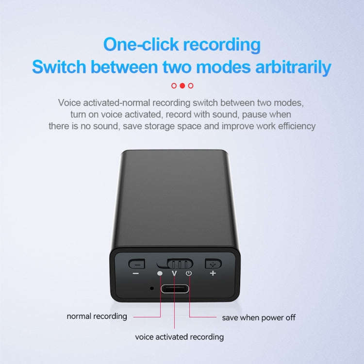 Q65 Long-lasting Magnetic Intelligent Voice Recording Pen, Memory:4GB(Black)