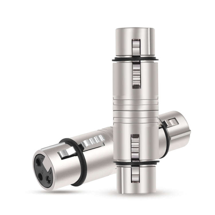 LZ1111 3Pin XLR Female to Female Adapter(Silver)