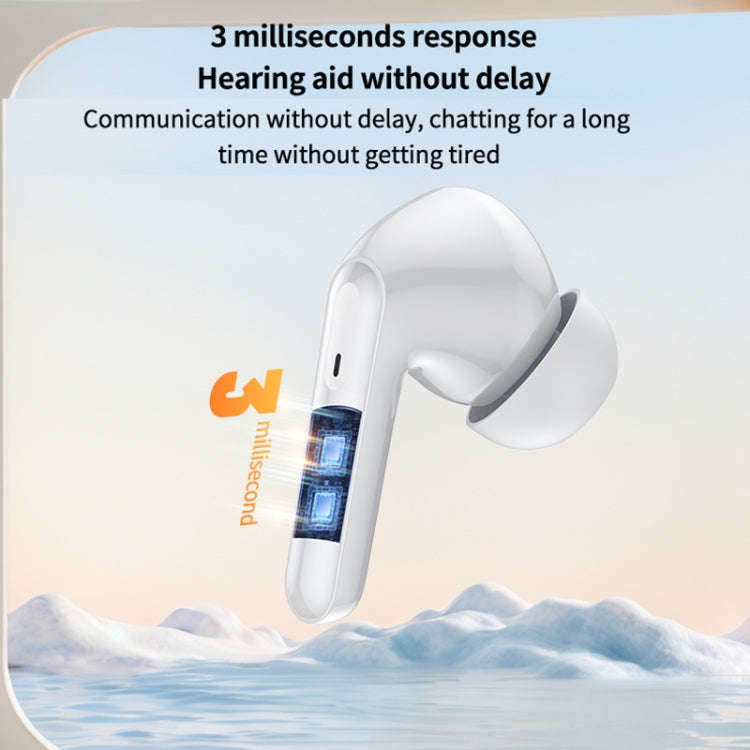 Bluetooth 5.3 In-ear AI Smart Recognition Hearing Aid(Black)