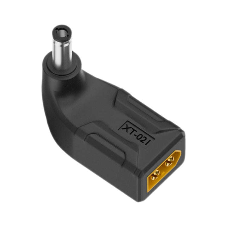 XT-021 XT60 Male to 5.5x2.1 3D Bend Interchange Adapter