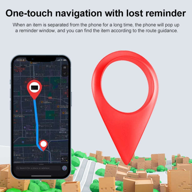 F5 Ultra-thin Card Type Location Tracker Anti-lost Device(Black)
