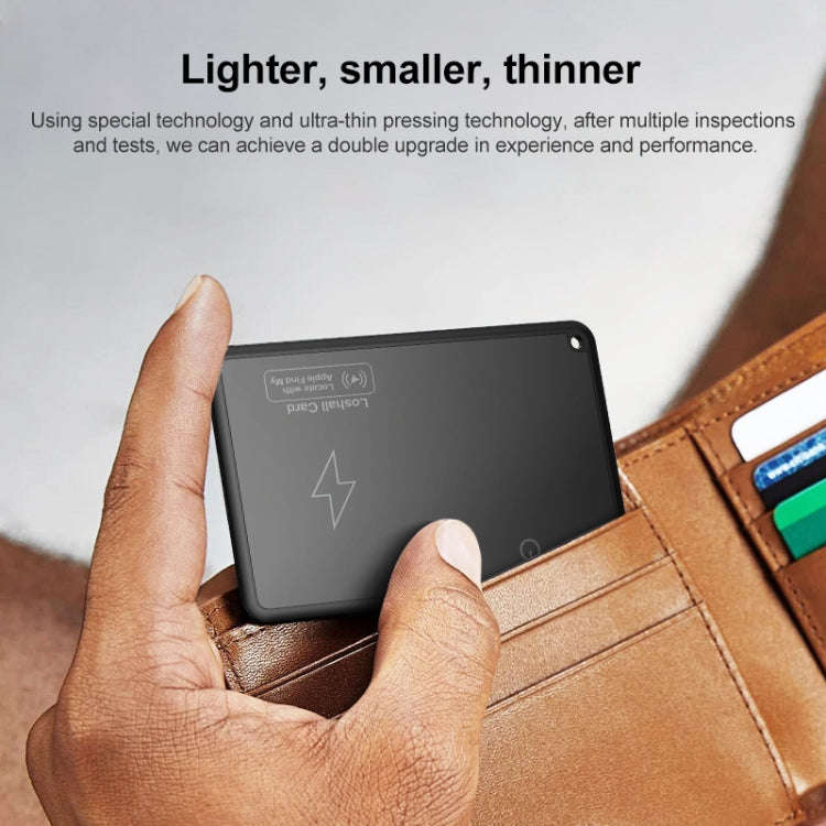 F5 Ultra-thin Card Type Location Tracker Anti-lost Device(Black)