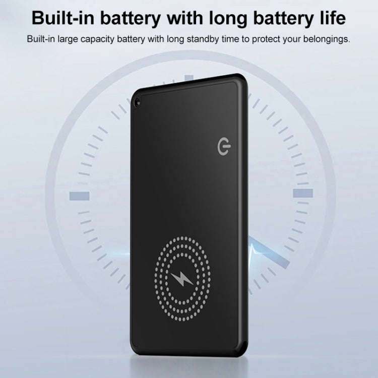 F5 Ultra-thin Card Type Location Tracker Anti-lost Device(Black)