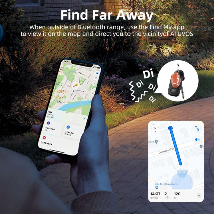 F6 Rugby Shape Global Location Tracker Anti-lost Device(Brown)