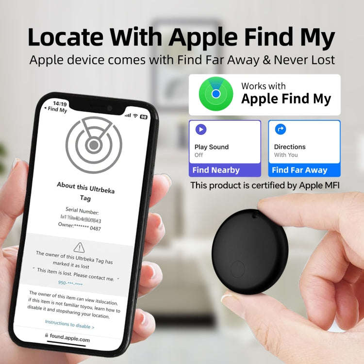 F8 Waterproof Global Location Tracker Anti-lost Device(White)