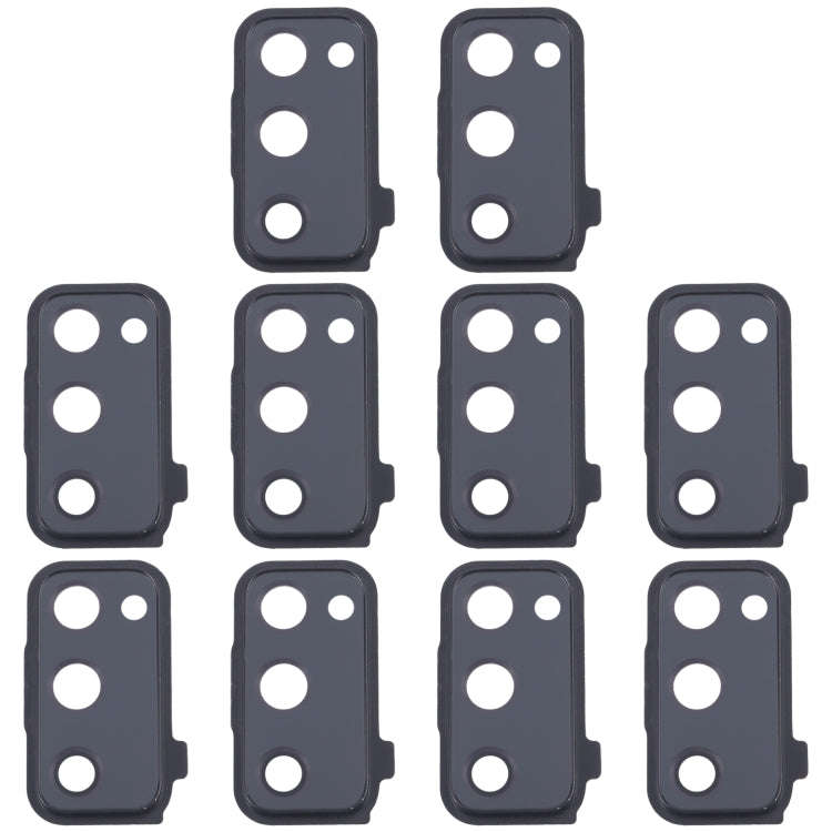 For Samsung Galaxy S20 FE SM-G780F 10pcs Rear Camera Lens Cover(Black)