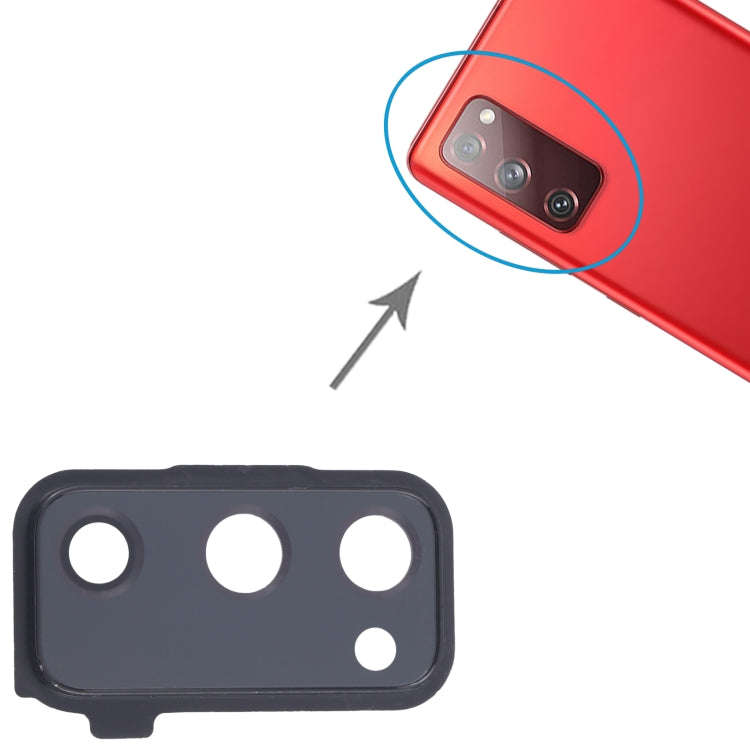 For Samsung Galaxy S20 FE SM-G780F 10pcs Rear Camera Lens Cover(Black)