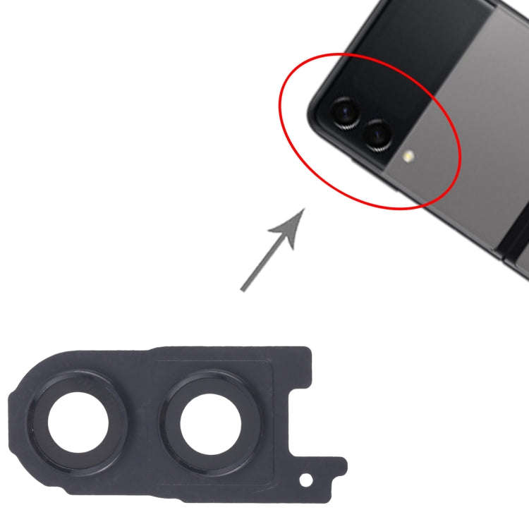 For Samsung Galaxy Z Flip3 5G SM-F711BF 10pcs Rear Camera Lens Cover(Black)