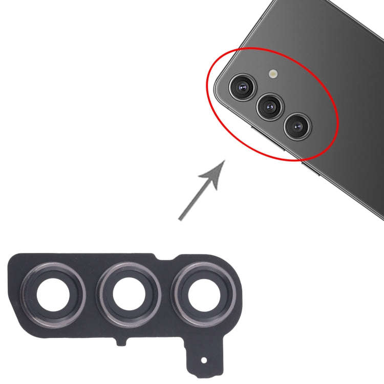 For Samsung Galaxy S24 SM-S921B 10pcs Rear Camera Lens Cover(Black)