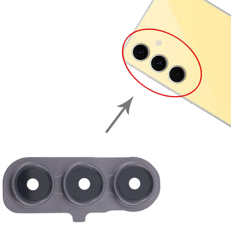 For Samsung Galaxy S24 FE SM-S721B 10pcs Rear Camera Lens Cover(Black)