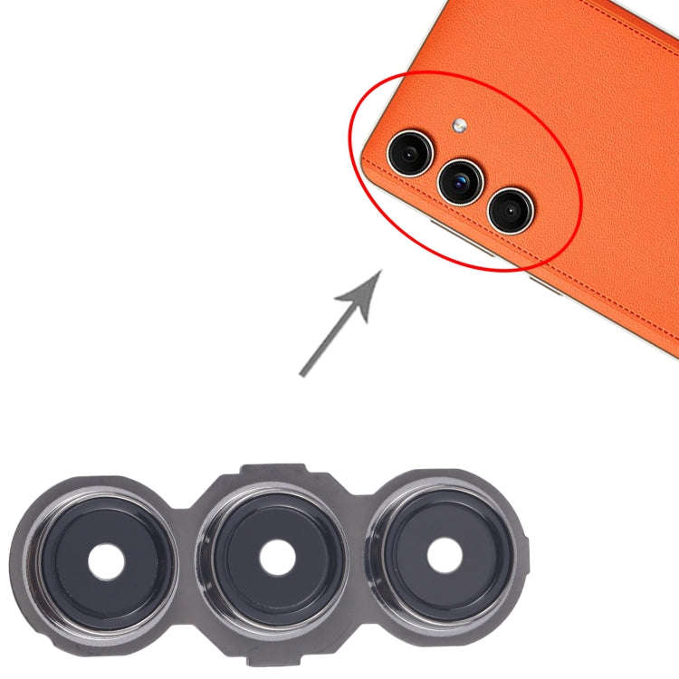For Samsung Galaxy C55 SM-C556B 10pcs Rear Camera Lens Cover(Black)