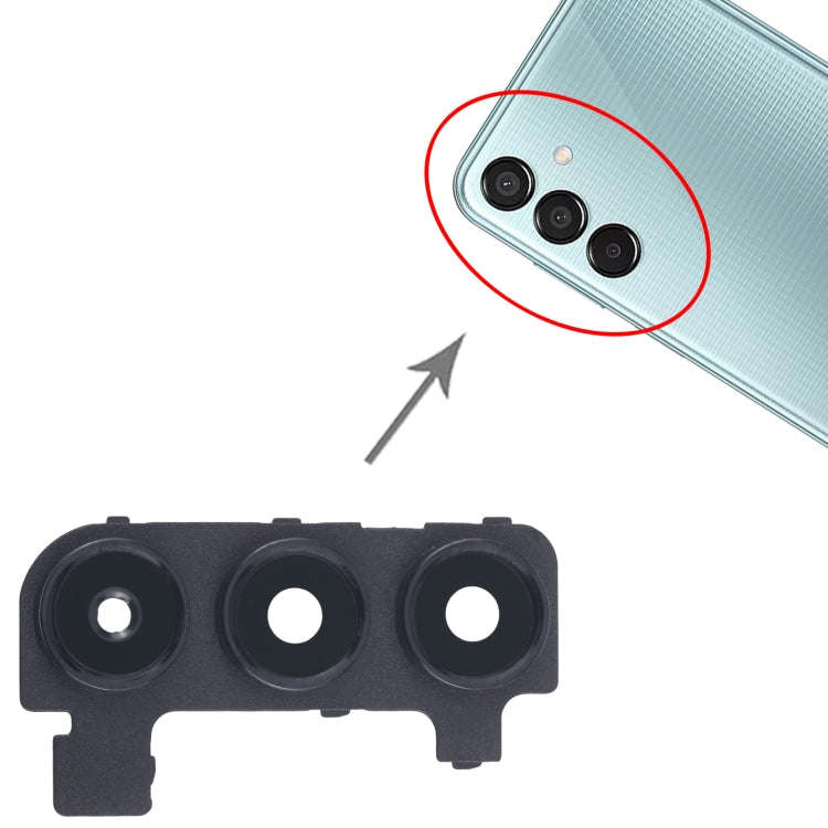 For Samsung Galaxy M15 SM-M156B 10pcs Rear Camera Lens Cover(Black)