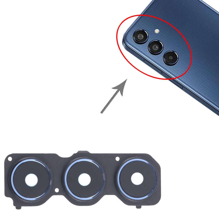 For Samsung Galaxy M35 Galaxy M35 10pcs Rear Camera Lens Cover(Blue)