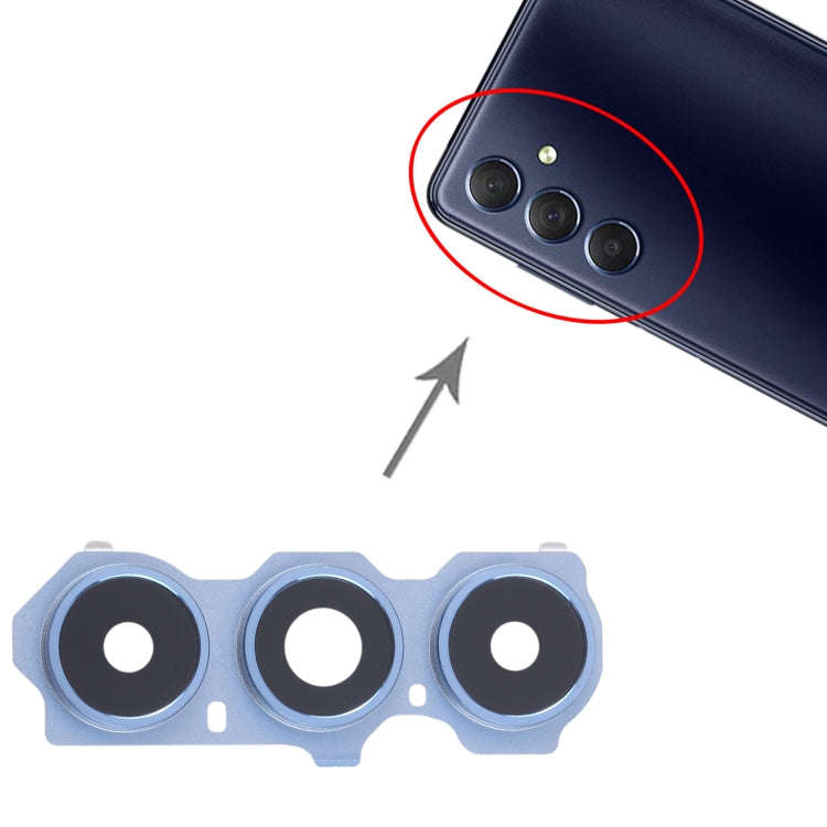 For Samsung Galaxy M54 SM-M546B 10pcs Rear Camera Lens Cover(Blue)