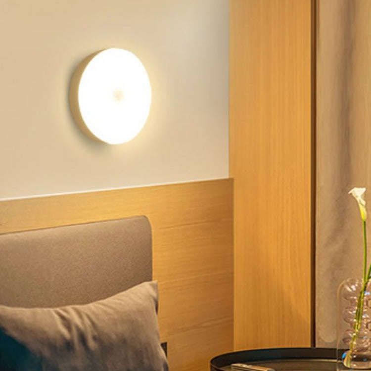Intelligent Human Body Induction LED Night Light Bedside Lamp with Switch(White Light)