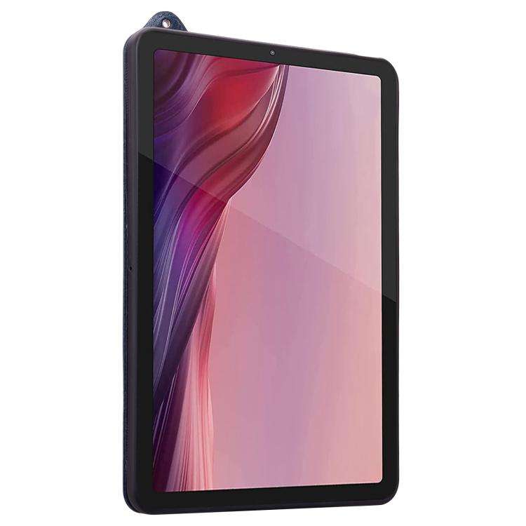 For Lenovo Xiaoxin Pad 11 2025 TPU Leather Back Tablet Case with Wristband(Dark Blue)