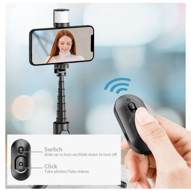 FUNSNAP Q12s 360 Degree Rotatable Fill Light Selsie Stick(Black)