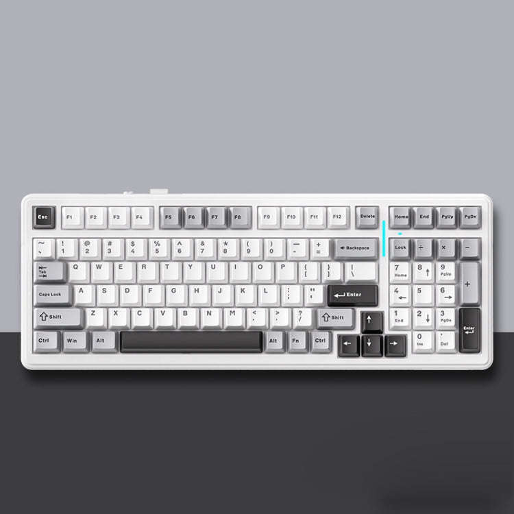 AULA F99 99 Keys Wired/2.4G/Bluetooth Three Model Customized RGB Mechanical Keyboard(Dark Night K...