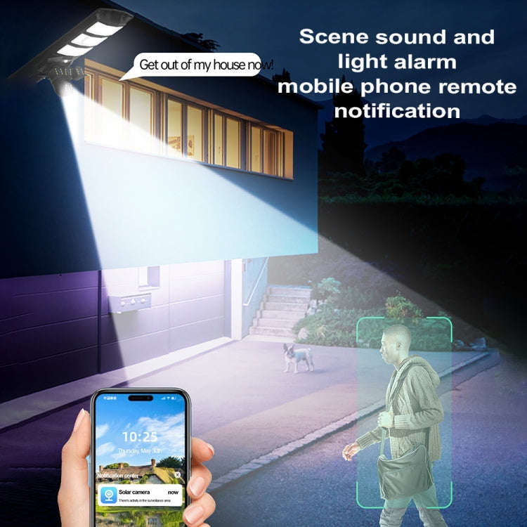 XA Series Solar WiFi Version Monitoring Street Light Outdoor HD Camera, Memory:64GB SD Card