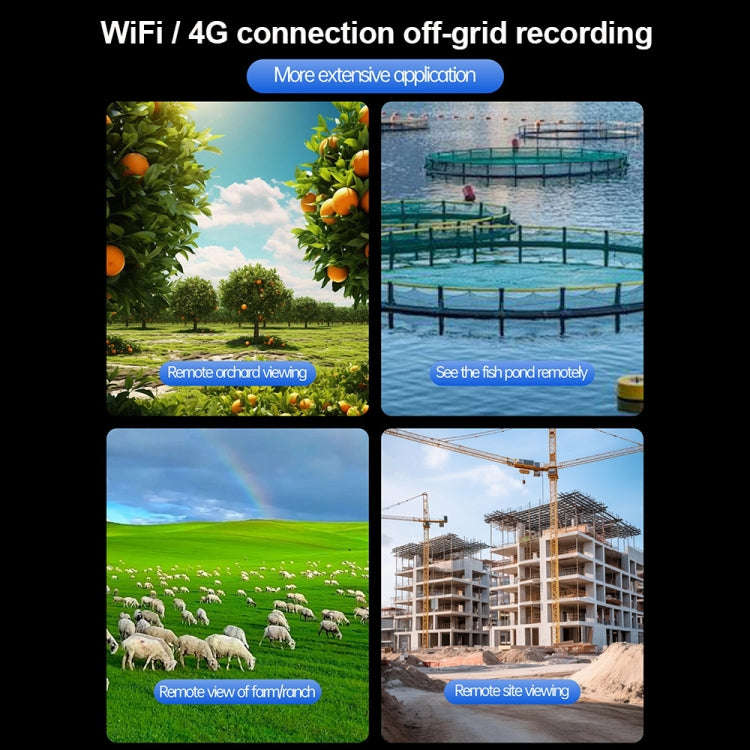 XA Series Solar WiFi Version Monitoring Street Light Outdoor HD Camera, Memory:64GB SD Card