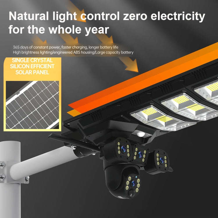 XA Series Solar WiFi Version Monitoring Street Light Outdoor HD Camera, Memory:64GB SD Card
