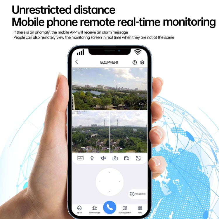 XA Series Solar WiFi Version Monitoring Street Light Outdoor HD Camera, Memory:64GB SD Card