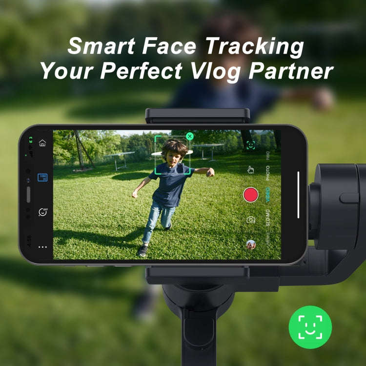 FUNSNAP Capture 2s Smart 3-Axis Handheld Gimbal Phone Live Stabilizer, Combo Version(Black)