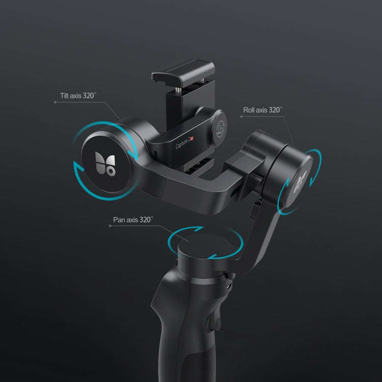 FUNSNAP Capture 2s Smart 3-Axis Handheld Gimbal Phone Live Stabilizer, Combo Version(Black)