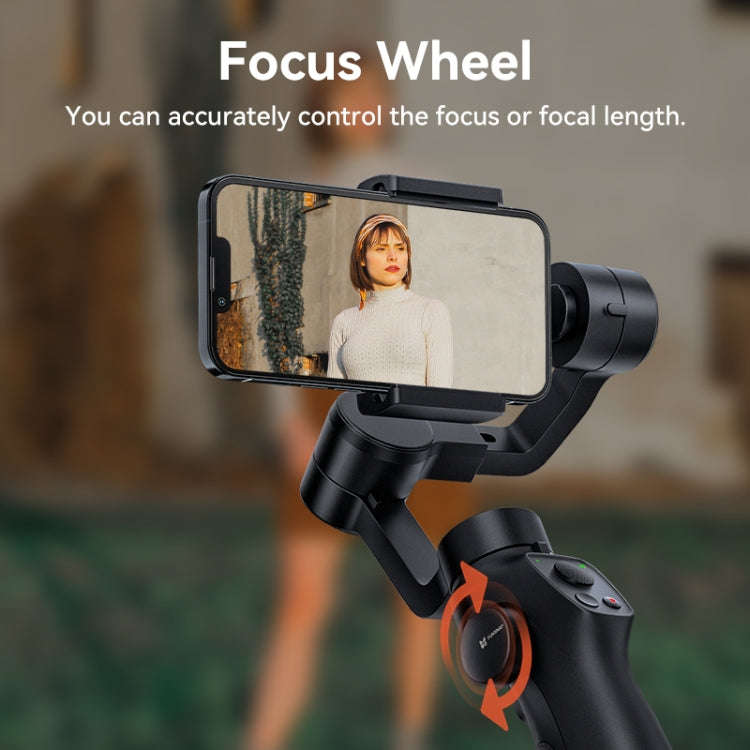 FUNSNAP Capture 2s Smart 3-Axis Handheld Gimbal Phone Live Stabilizer, Combo Version(Black)