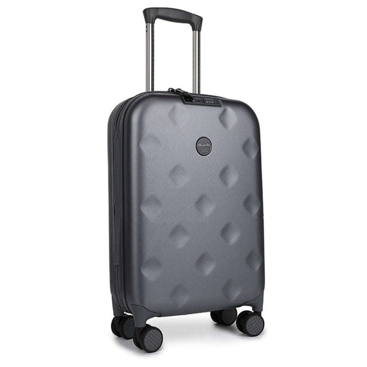 24 inch Foldable Portable Universal Wheel Trolley Luggage Suitcase, with TSA Combination Lock(Grey)