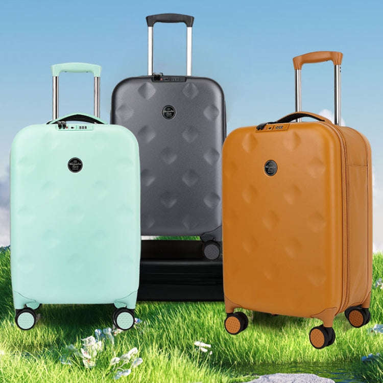 24 inch Foldable Portable Universal Wheel Trolley Luggage Suitcase, with TSA Combination Lock(Black)