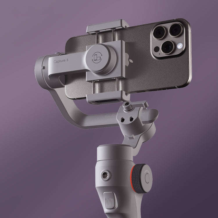 FUNSNAP Capture 5 Professional 3-Axis Handheld Gimbal Phone Live Stabilizer, Basic Version(Grey)