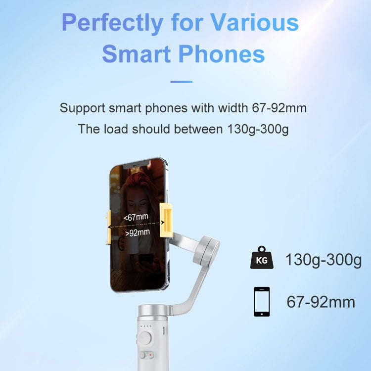 FUNSNAP Capture  Aluminum Alloy Arm 3-Axis Handheld Phone Gimbal, Basic Version(Grey)