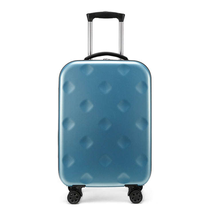 20 inch Foldable Portable Universal Wheel Trolley Luggage Suitcase, with Combination Lock(Blue)