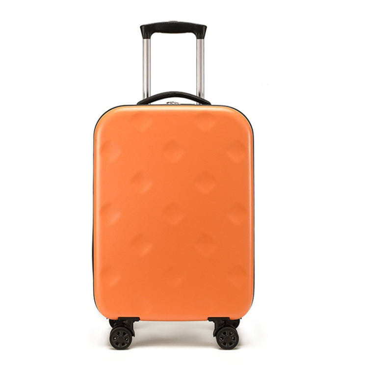 20 inch Foldable Portable Universal Wheel Trolley Luggage Suitcase, with Combination Lock(Orange)