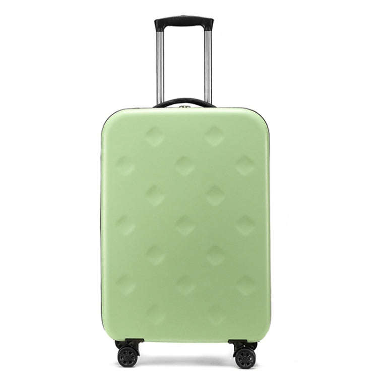 24 inch Foldable Portable Universal Wheel Trolley Luggage Suitcase, with Combination Lock(Green)